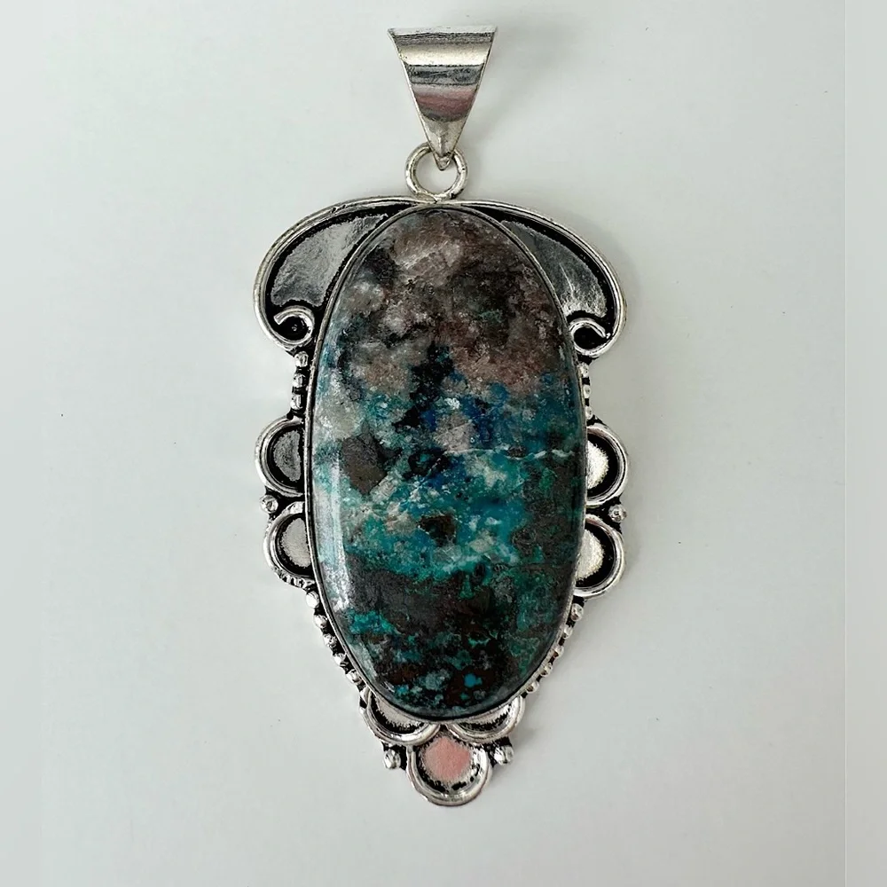 Chrysocolla pendant